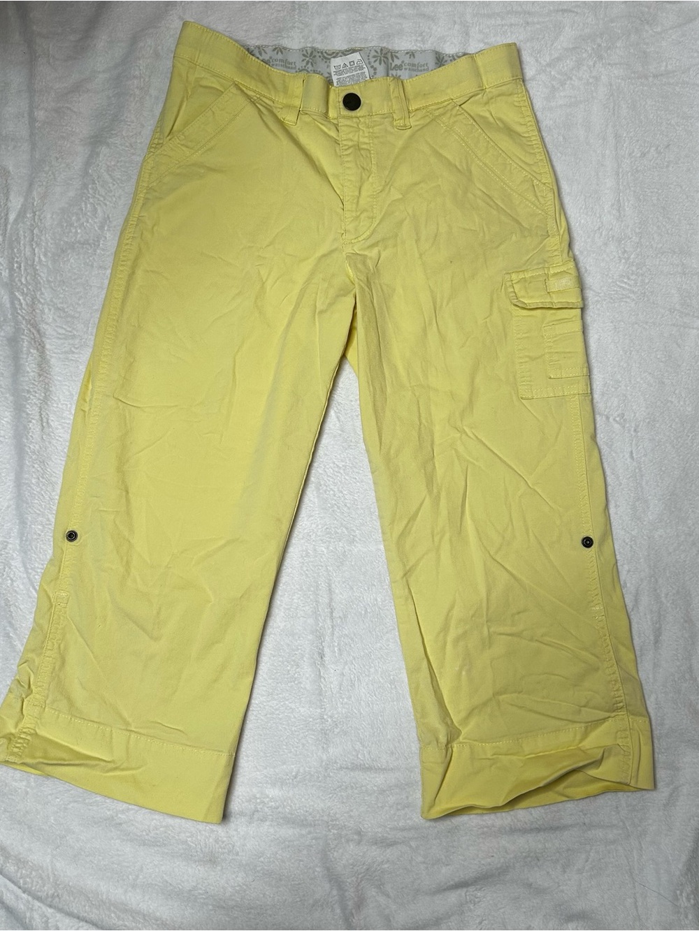 Lee Women's Yellow Cargo Capris